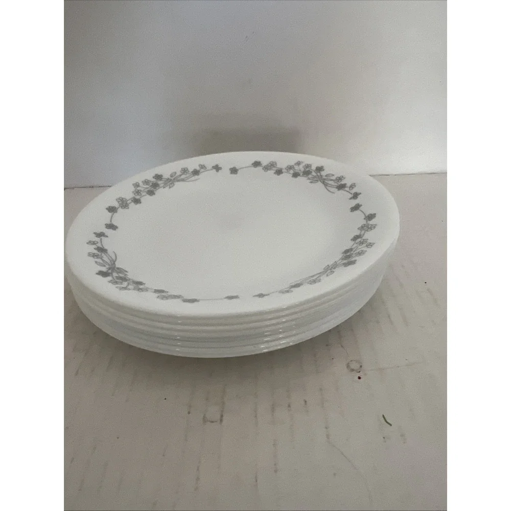 Corelle County Cottage Vitrelle Dinnerware 8 Bread Butter, Dessert Plates 6 1/2